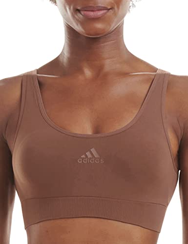 Adidas Sports Underwear Damen Scoop Lounge Bra Bustier Bralette, Toasted Mocha, M