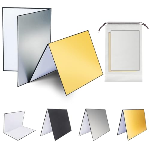 2 stücke leichte Reflektor karton 3 in 1 Fahrzeug Fotografie Reflektor faltbar licht Diffuser Fotografie reflektorplatte, für lebensmittelprodukt stillebene Foto schießen, mit storag Tasche