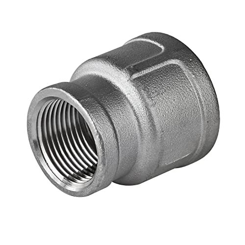Edelstahl Fitting #240 Reduziermuffe 1/2 x 3/8 Zoll Übergangsmuffe Gewindefitting
