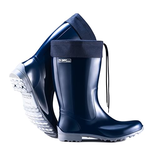 Fjordvik Himmelsken Gummistiefel | Schmutzabweisend und leicht zu reinigen | Ideal für Outdoor und Hundewetter | Farbe: SCF dunkelblau, Gr.:39 / UK 5.5