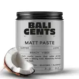 BALI GENTS Matt Paste – Haarstyling-Paste für Männer mit starkem Halt & mattem Finish – Stylingcreme mit Kokos- & Candelillawachs – Ohne Silikone – 100 ml