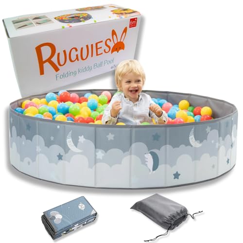 RUGUIES- Bällebad. Laufstall Baby-Bällebad Kinder. Bällchenbad Rund. Bällebäder Ohne Bälle. Bällebad Outdoor XL-120x30cm. Wasserdicht. (Bälle Nicht enthalten)