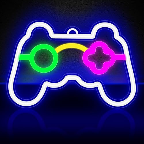 SPINNE LUCAS Gamer Neon Schild, Gaming Zubehör, Gaming Deko, LED Deko, Gaming LED, LED Schild, Gaming Zimmer Neon Sign, Leuchtreklame,Internet Cafe Game Room Bar Party Deko (Stromversorgung über USB)
