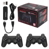 KINMRIS Retro Konsole Spielekonsole 64G 30000 Spielens 4K USB Wireless 50+ klassischen Emulatoren, Videospielkonsole Retro TV Spielkonsole HDMI-kompatible Videospiel-Sticks