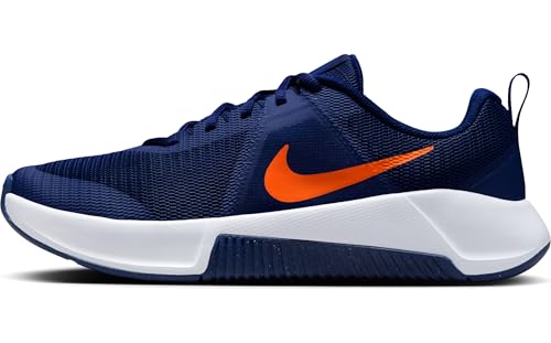 Nike Herren M MC Trainer 3 Leichtathletik-Schuh, Blue Void/Safety Orange-White, 42.5 EU