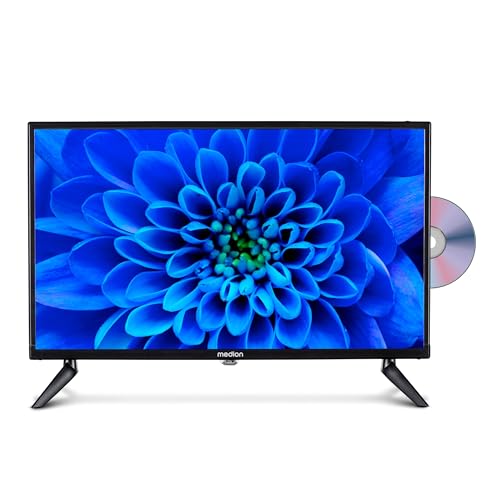 MEDION 59,9 cm (24 Zoll) Full HD Fernseher (integrierter DVD-Player, perfekt für Camping Wohnmobil LKW Garten, 12V KFZ Car-Adapter, Triple Tuner Receiver, HDMI, USB, MD 824001)