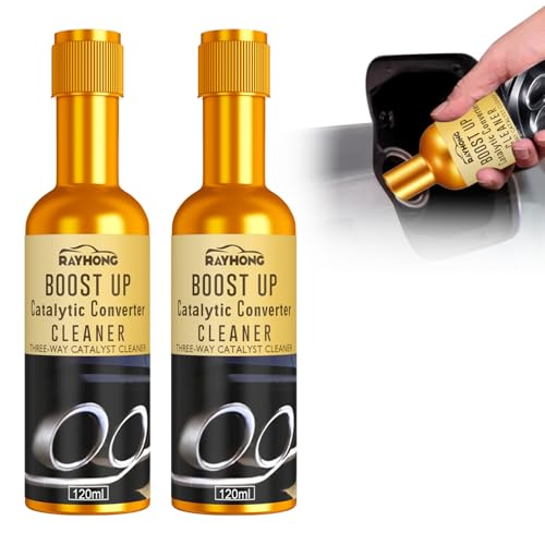 2 Stücke Katalysator Reiniger Benzin, Auto Katalysator Reiniger, Katalysator Reiniger Diesel, Geeignet Für Benzin, Diesel, Hybrid Katalysator Reiniger, Motor Turbolader Reiniger (120ml)