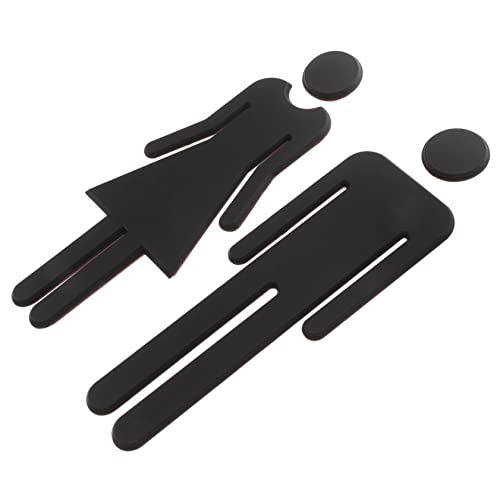 CANIGHT Toilettenschild Badezimmer Damen Herren Kennzeichnung Toiletten Deko Schild Selbstklebend Für Öffentliche Orte