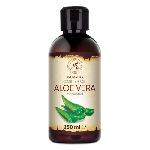 Aloe Vera Öl 250 ml - Aloe Barbadensis Leaf Extract - Basisöl - Rein & Natürlich - Trägeröl - Pflegeöl - Body Öl - für Hautpflege - Haare - Gesicht - Körperpflege