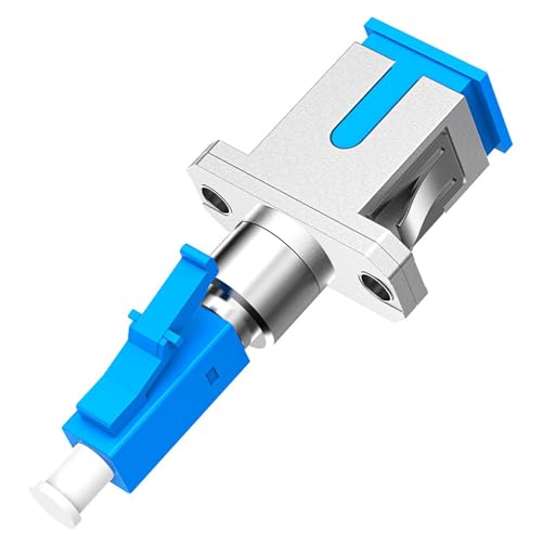 Wjelet Glasfaser Adapter, Glasfaser Adapter SC/APC Buchse Auf LC/APC Stecker,LC auf SC Adapter Für Rechenzentrum Und Netzwerkverkabelung SC/APC-LC/APC