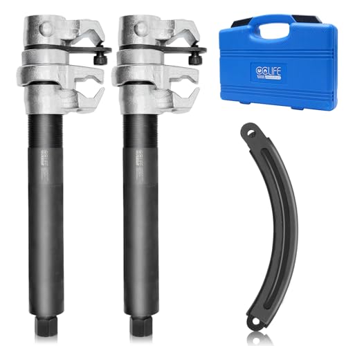 CCLIFE Federspanner KFZ 2tlg, Universal Werkzeug für Auto Stoßdämpfer, Belastung 1,2T