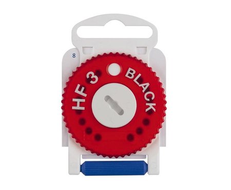 HF-3 Black Cerumen Filter für Hörgeräte (HF3 Black - Rot Rechte Seite) (rot)