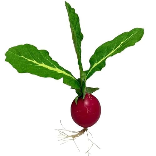 artplants.de Kunst Gemüse Radieschen DOMAT, rot-grün, 11,5cm - Künstliches Gemüse