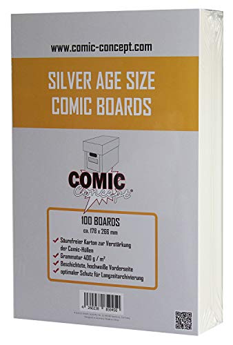 Comic Concept Silver Age Size Comic Boards (100 Stück)