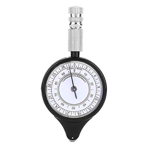 Heaveant Kartenmessgerät, Alomejor Kartenmesser, Mini Outdoor Kartenmesser, Entfernungsmesser Meter mit Metallrad für Camping Wandern Radfahren