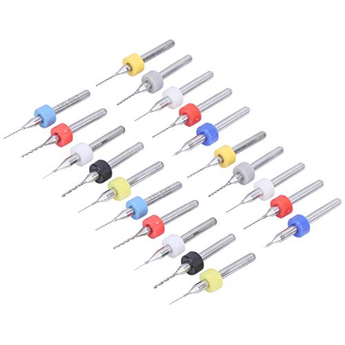 20 Stück/Set Handbohrer Set Mikrobohrer Set Legierungsplatine Mini Festschaft 0,1 mm - 1 mm Zubehör