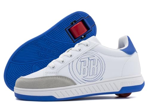 BREEZY ROLLERS Schuhe mit Rollen für Kinder I Rollschuhe-Sneaker Kids I Von Kinder Straßen-Schuhen zu Rollschuh in wenigen Sek. I Patentiertes Klick-System I Turnschuhe mit Rollen für Mädchen & Jungen