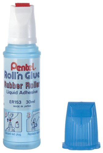 Pentel ER153-SG Rollkleber Roll'n Glue ER153-GS, Inhalt: 30 ml