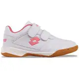 Lotto Pacer T Unisex Kids Sneaker, White/FR.PINK, 37 EU