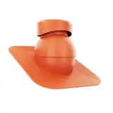 KRONO-PLAST Kanalisationsschacht dichter Dachdurchgang 110 für Bitumenschindel Doppelrömer Dachziegel Lüfter Dachlüfter (‎Naturrot Ral 8004)