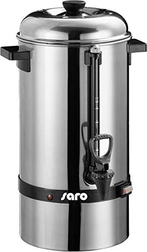 Saro Gastro Kaffeemaschine mit Rundfilter Modell Saromica 6005 Industriekaffeemaschine (6,75 Liter, 40 Tassen Kaffee, Brüh-& Warmhaltefunktion), Silber 317-1000