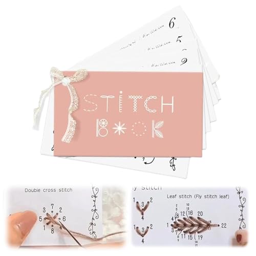 Cosmeria Kreatives Mini Nähbuch, Leicht Tragbar Mit Schritt-für-Schritt-Anleitung, Ideal Für Anfänger Und Erfahrene Näher, Perfekt Für Unterwegs