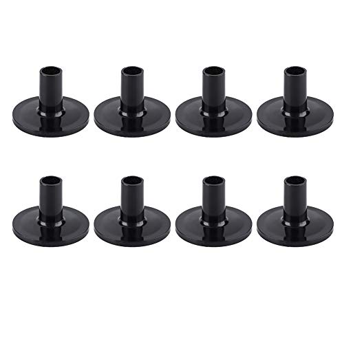 Beckenhülsen, lang, glatt, 10 × 9 × 4, 8 Stück, Kunststoff, schwarz, Trommel, lange Beckenhülsen, Musikinstrumente, Zubehör