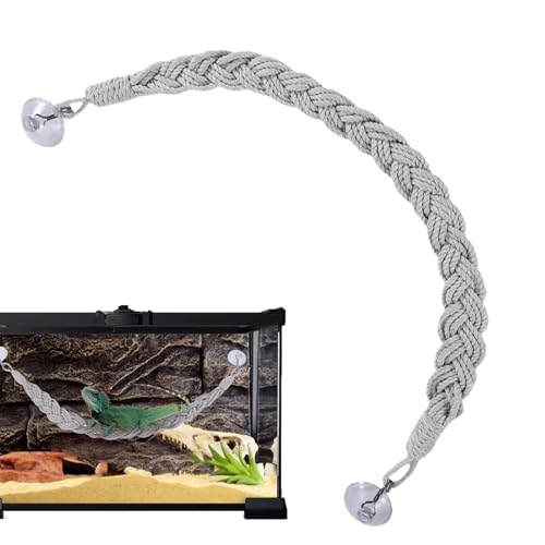 Kletterspielzeug Einsiedlerkrabbe, Seilleiter mit Einsiedlerkrabbe - Jute Seilleiter zum Klettern mit Einsiedlerkrabben | Terrarienzubehör für Reptilien G