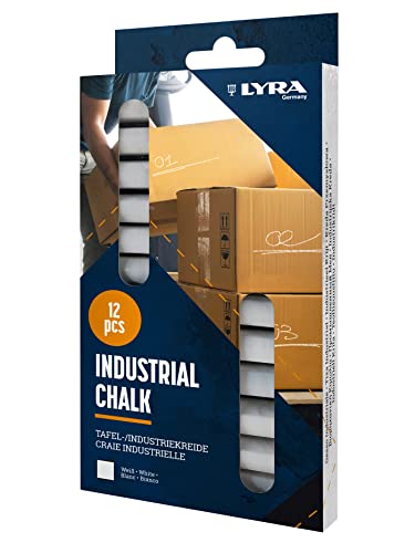 LYRA Industriekreide/Tafelkreide, weiß, Schachtel mit 12 Kreiden