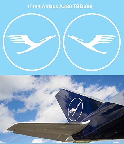 Generisch 1/144 Decals New Lufthansa Tail Logo Airbus A380 Decal TBD308