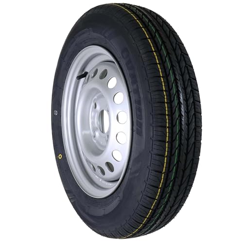 The Drive Komplettrad 145/80R13 79N XL M+S für Pkw-Anhänger & Caravan – Felge 4Jx13 H2 ET30 – Lochkreis 4x100 – Tragkraft 437kg – max. 140 km/h – hochwertiges Ersatzrad mit Ovation VI-289