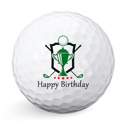 Sinmoe Happy Birthday Golf Geschenke Lustiges Golfer Geschenkidee Golfgeschenk für Männer Vater Golfspieler zum Vatertag(Trophäen)