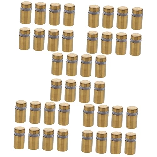 ULTECHNOVO Metallhalter 40 Stk Werbenägel Aus Edelstahl Und Muttern Werbenagel Schilderhalter Montage Von Glasbeschlägen Abstandsnägel Rostfreier Stahl Spiegelnägel Bilderrahmen Metallständer