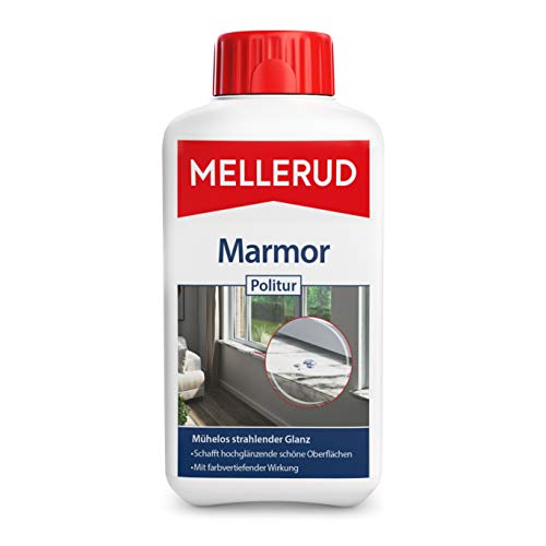 MELLERUD Marmor Politur | 1 x 0,5 l | Effizientes Mittel zum Schützen und Pflegen von Natur- und Kunststein-Oberflächen im Innenbereich