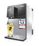 smardy blue miran Premium Auftisch Osmoseanlage für Trinkwasser, mobile Umkehrosmoseanlage ohne Wasseranschluss, Sofortheizung 15-90°C, 5 stufiger Osmose Wasserfilter Maschine kalkfreies Trinkwasser