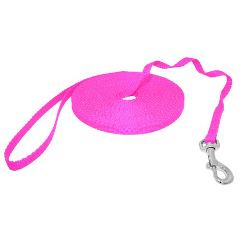 Hunde Design Mini Schleppleine Neon Rosa 15m