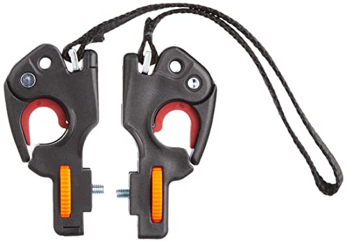 VAUDE 12501 QMR-Befestigungssystem 2 mit Tragegriff, QMR-Haken für Radtaschen Qmr Hook 2 With Handle Schwarz Einheitsgröße