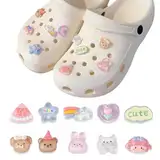 GXGM Schuhanstecker, 10Stück Anstecker Schuh Charms für Clogs Schuhschmuck Schuhschmuck Schuh Charms Mädchen Frauen Männer und Kinder
