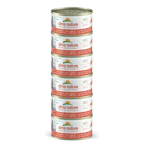 almo nature Megapack Katzenfutter nass - Lachs mit Karotten- 6er Pack (6x70g)