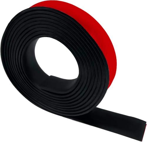Gummistreifen selbstklebend, Neopren Gummimatte Gummiplatte, （25mm（W）x1.5mm（D）x3m（L））Vollgummiprofile, Gummiplatten für Abdichtung, DIY, Bodenschutz, Stoßdämpfung, Anti-Rutsch