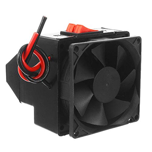 12V 200W Auto Heizlüfter,Tragbare Autoheizung,Bus LKW Heizung Kühler Rücksitz Fahrzeug Windschutzscheibe Demister Defroster Tragbar Elektrische Entfroster Stecker Zigarettenanzünder,360-Grad-Drehbasis