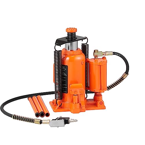 VEVOR 20 t Stempelwagenheber Flaschen-Wagenheber Hydraulikheber Stempelheber für PKW SUV 265–500 mm Kompakt-Wagenheber Unterstellheber Tragbarer Hydraulikzylinder Hydraulikheber Orange Stempelheber