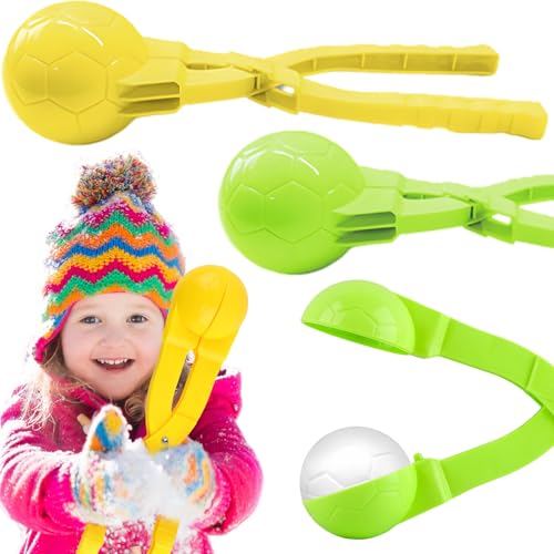 Schneeball Former, Shyllin 2 Stück Schneeball Maker, Sandball Schneeball Clip, Winter Schneeballzange Spielzeug, Schneeball Clip für Kinder im Freien Spielen Schnee, Winter Outdoor Spielzeug