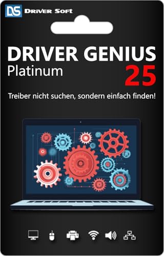 Driver Genius 25 Platinum - immer aktuelle Treiber für den PC - inklusive Systembereinigung & Optimierung - DEUTSCH - für Windows 11/10/8 - 3 Geräte / 1 Jahr - (ProduktKeyCard) - PKC
