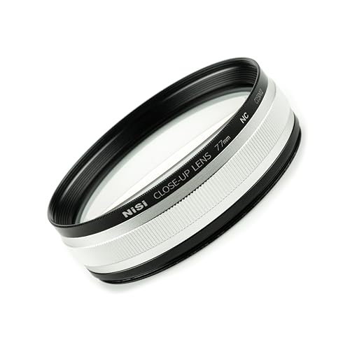 NiSi Nahlinse 77mm Close Up Lens Filter Kit - inkl 77 mm Close-up Linse, 72-77mm Adapterring, 67-77mm Adapterring, Objektivdeckel und Filtertasche