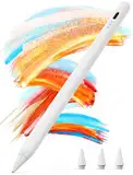 Kingone Stift für Apple iPad 2018-2025, 2X Schnellladung, kompatibel mit iPad 11/10/9/8/7/6, Pro M4/12.9/11/13", Air 3/4/5/M2/M3, mini 7/6/5, mit Magnetischer Haftung, Palm Rejection & Neigung.