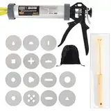 Griiyakii Tonextruder-Werkzeug, Tonpistolen-Werkzeuge sind mit 14 verschiedenen Platten zum Formen und Basteln mit der handgehaltenen Ton-Extrusionspistole zugewiesen