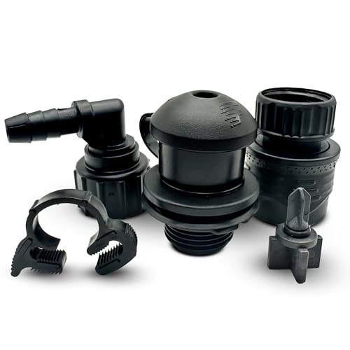 Flush-M Außenbord-Schnellverbindungs-Set für Mercury® – kompatibel mit Verado®, Pro XS®, FourStroke, SeaPro 75 PS – 500 PS und V10 Modellen – UV-stabiles und langlebiges glasgefülltes Nylonmaterial –