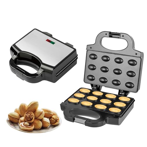 Nuss-Backmaschine,Nuss-Waffelbrotmaschine | Elektrische Backmaschine für Kuchen und Kekse,Backwerkzeug mit rutschfesten Füßen für Mittagessen, Abendessen, Fast Food und Frühstück