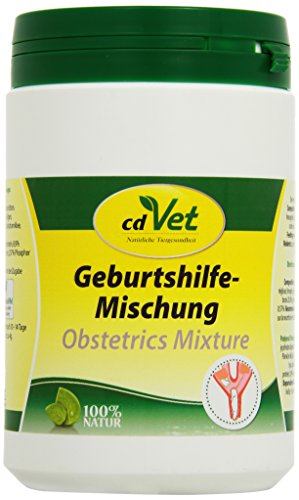 cdVet Naturprodukte Geburtshilfe-Mischung 400 g - Hund, Katze, Nager - Ergänzungsfuttermittel - Unterstützung des Geburtsverlauf + Entwicklung des Embryos - Regeneration der Gebärmutter nach Geburt -